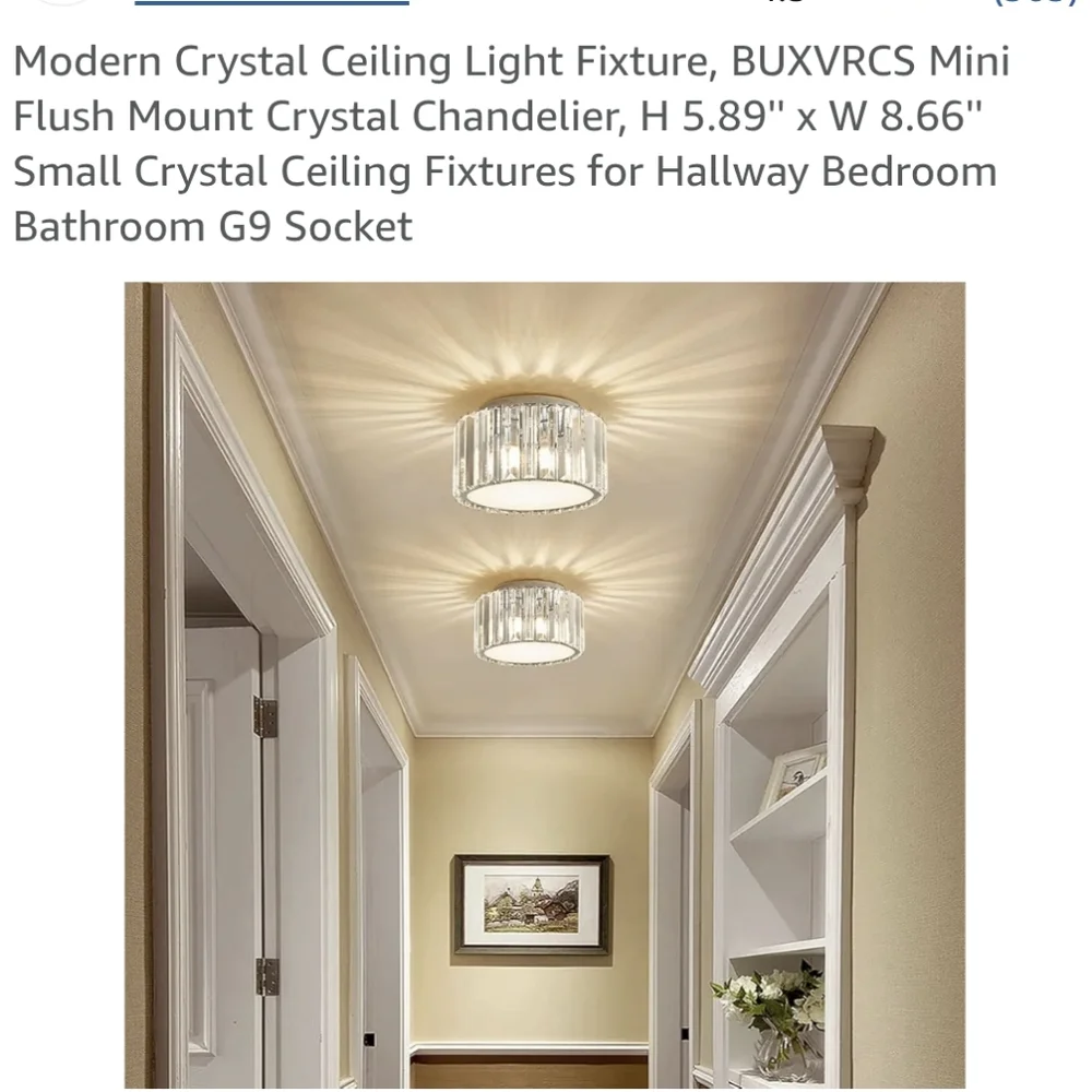 Crystal Ceiling Light Fixture New Measurments Provided In Pictures Super…